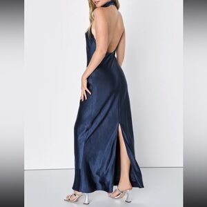 Lulus Navy Halter Dress - Love in Your Life